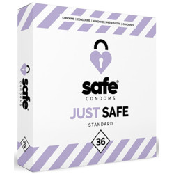 Safe Condoms Préservatifs Just Safe 56mm x36